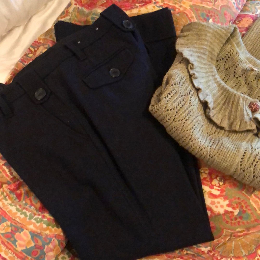 Loft Dress Pants w Wide Cuffed Leg